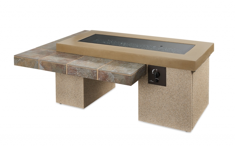 Uptown Fire Pit Table Brown - NEE Fireplaces